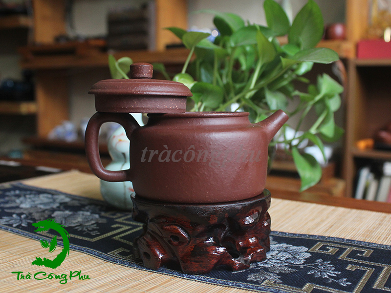 Ấm Tử Sa Châu Bàn Tử Kim Sa ATS1132